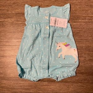 Carter’s Baby Girls Unicorn Snap-Up Romper